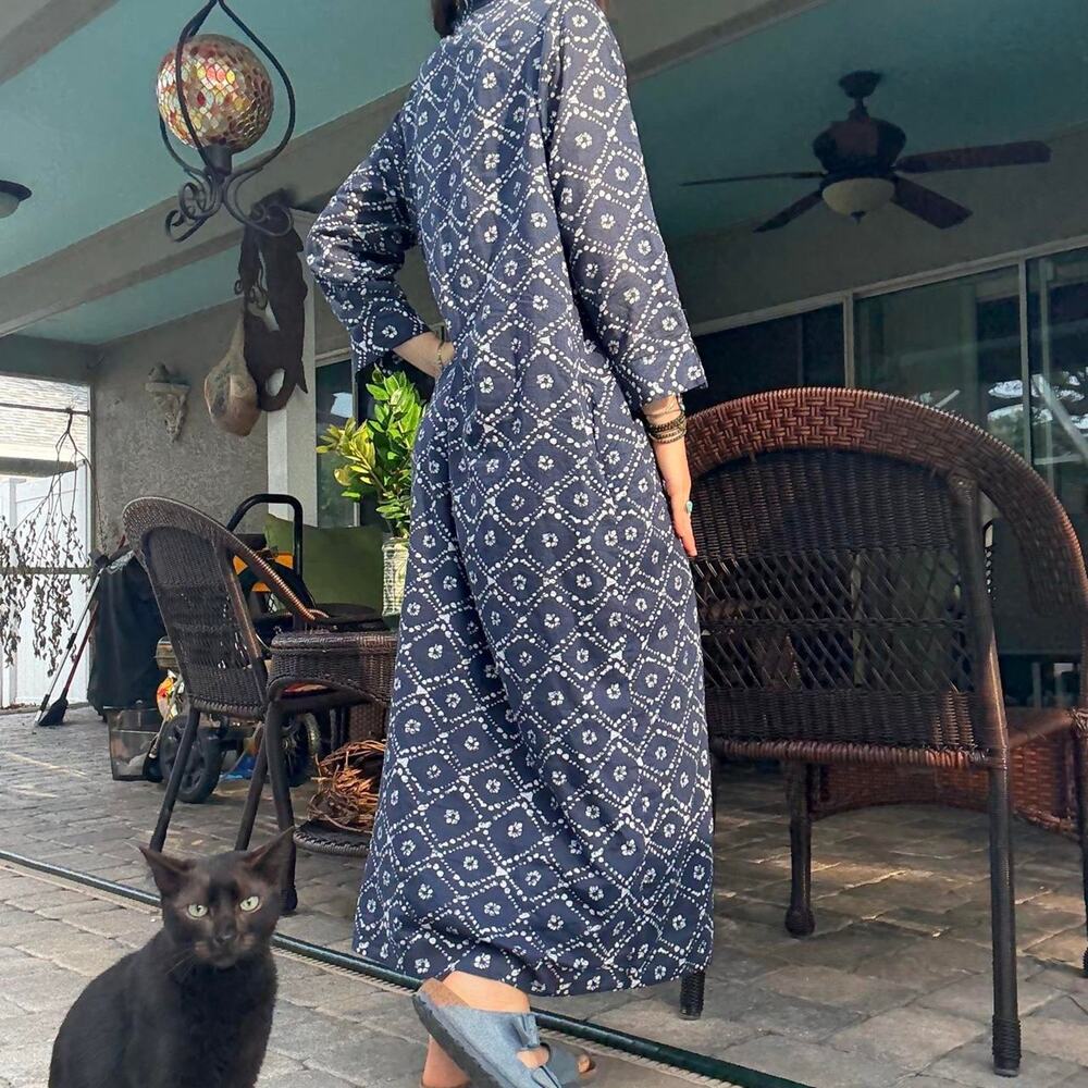 Navy Bleu Maxi Dress